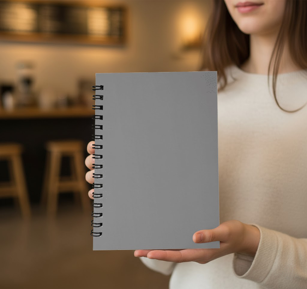 Spiral Hardcover Notebook — Blank Pages
